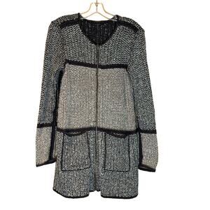 Women's Nic and Zoe Long Reversible Knit Jacket, Long Sleeve, Size Small, EUC